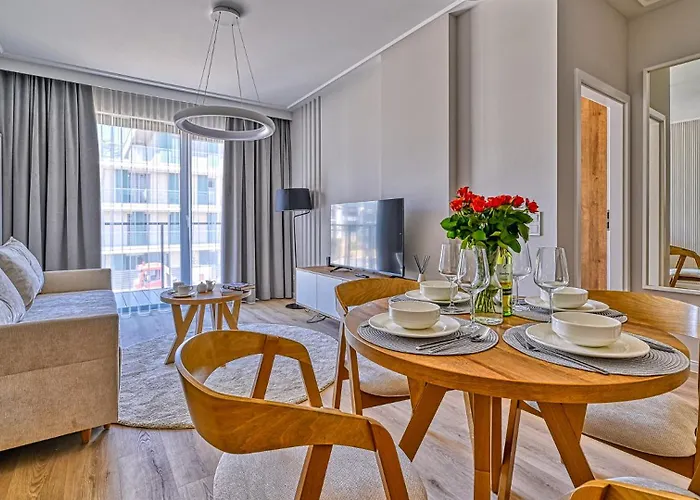 Ostseeresidenz D208 Eco Boho Z Basenem, Sauna, Jacuzzi, Przy Samej Plazy - 5d Apartment *